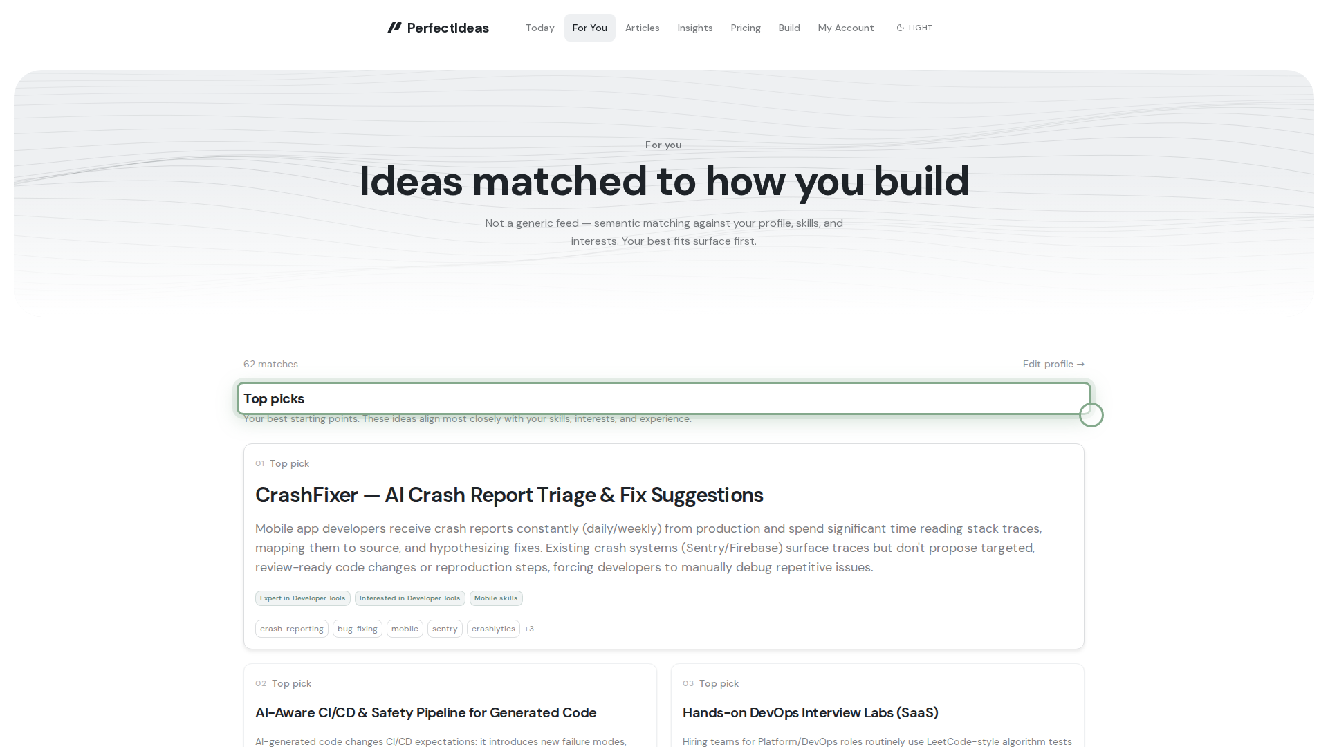 Browse filter and list